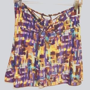 SIZE Large NWOT colorful womens tankini swim top